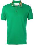 tiger embroidered polo shirt