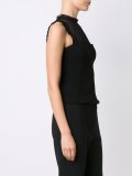 sheer panel tank top
