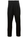 tailored drop-crotch trousers