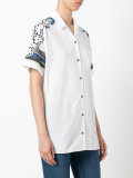 printed shoulders shortsleeved shirt