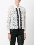 two-tone lace blouse