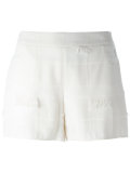 frayed trim shorts 