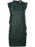 ruffled round neck dress