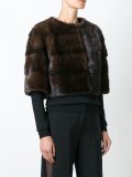 cropped fur jacket