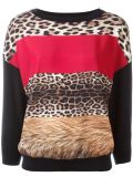 leopard detail jumper
