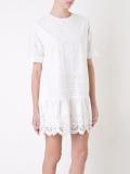 exploded eyelet T-shirt dress