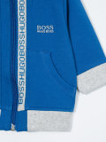 zip-up hooded sweatshirt