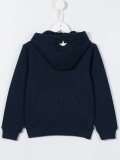 embroidered logo hoodie