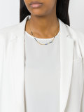 Rock-fall Pin Blue Sapphire Story Necklace