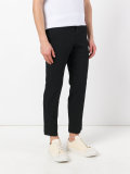striped cropped trousers