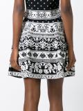 jacquard knit skater skirt