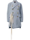 double-breasted layer coat 