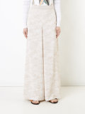 tonal zigzag palazzo pants 