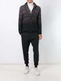 zig-zag knit cardigan