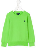 logo embroidered jumper