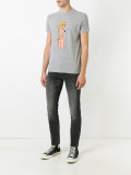 porn star print T-shirt 