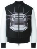 statue print bomber jacket