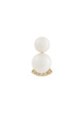 double pearl earring