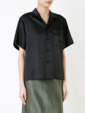 satin shortsleeved shirt 