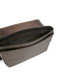 logo print messenger bag