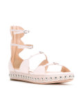 studded strappy ballerina shoes