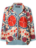 printed oversized cardigan 