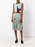 floral print pleated skirt 