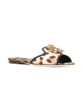 embellished flat sandals