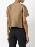 cropped collarless jacket