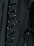 lace-up detail coat