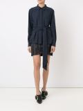 waistband stripped skort