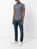 geometric print shirt