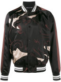 panther print bomber jacket