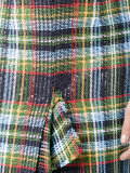 sequin embellished check skirt