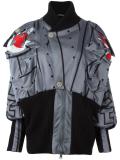 geometric print oversized jacket