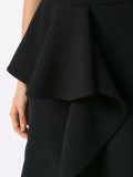 ruffled midi skirt