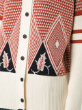 geometric pattern cardigan