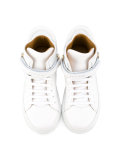 straped hi-top sneakers