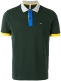 contrast polo shirt