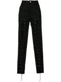 lace front trousers