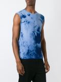 bleached effect sleeveless top