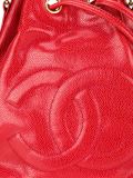古着logo浮雕水桶包