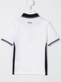 contrast collar polo shirt 