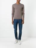 crew neck slim-fit jumper