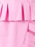 frill hem V-neck dress