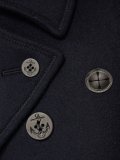 纽扣翻领双排扣外套