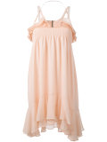 draped midi dress