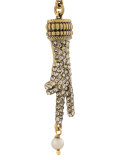 hand pendant clip on earrings