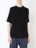 pinstripe back T-shirt