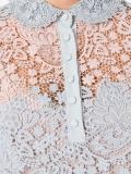 shortsleeved macramé polo top